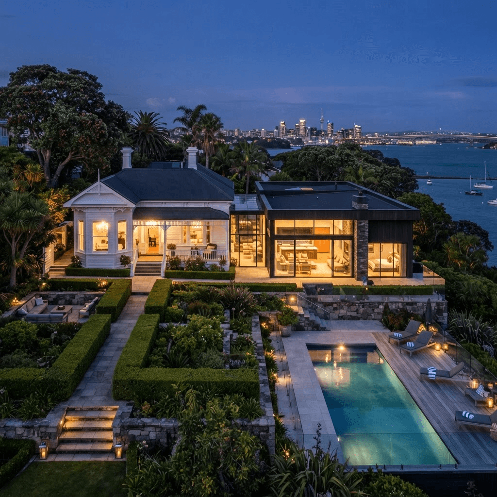 Illustrative view of Sarsfield Street Estate, Herne Bay, Auckland