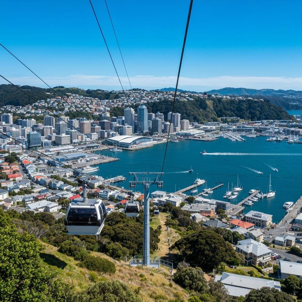 New Zealand Golden Visa - Wellington harbour and cityscape